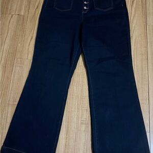 Nanette Lepore Dark Blue Flare Jeans
